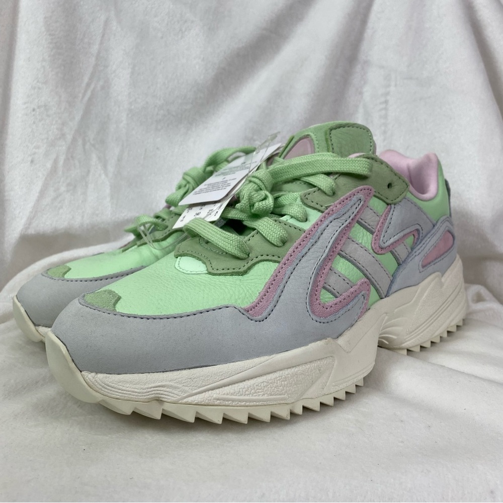Adidas Torison Yung-96 Chasm Mint Green Chunky Sneakers NWT Size 7 1/2-8
